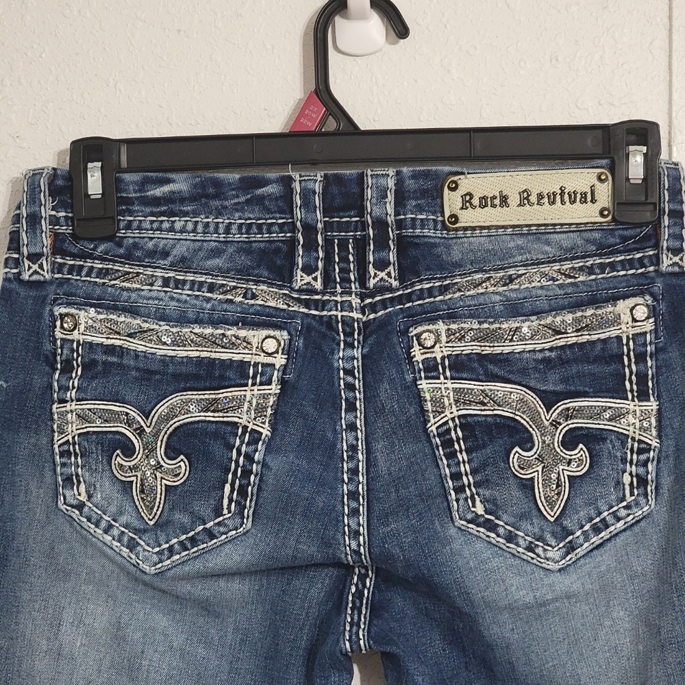 Rock Revival Women's Jeans Size 30 Jazlyn - Picture 9 of 11